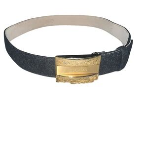 Escada VTG woman's Belt with Gold Buckle